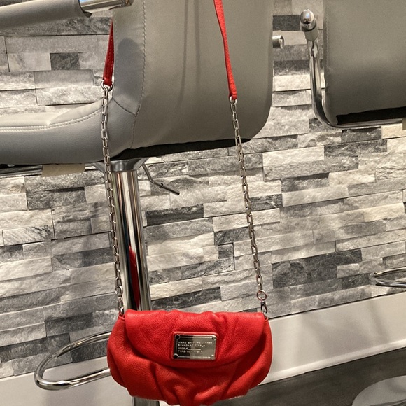 Marc‎ Jacobs Red Karlie Crossbody Handbag Purse chain strap Valentines Day - Picture 8 of 8